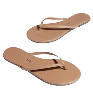 TKEES Foundations Matte Nude Women Sz 7 Tan Light Brown‎ Sandals